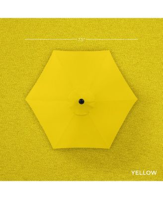 7.5ft Heavy-Duty Outdoor Market Patio Umbrella w/ Push Button Tilt, Easy Crank