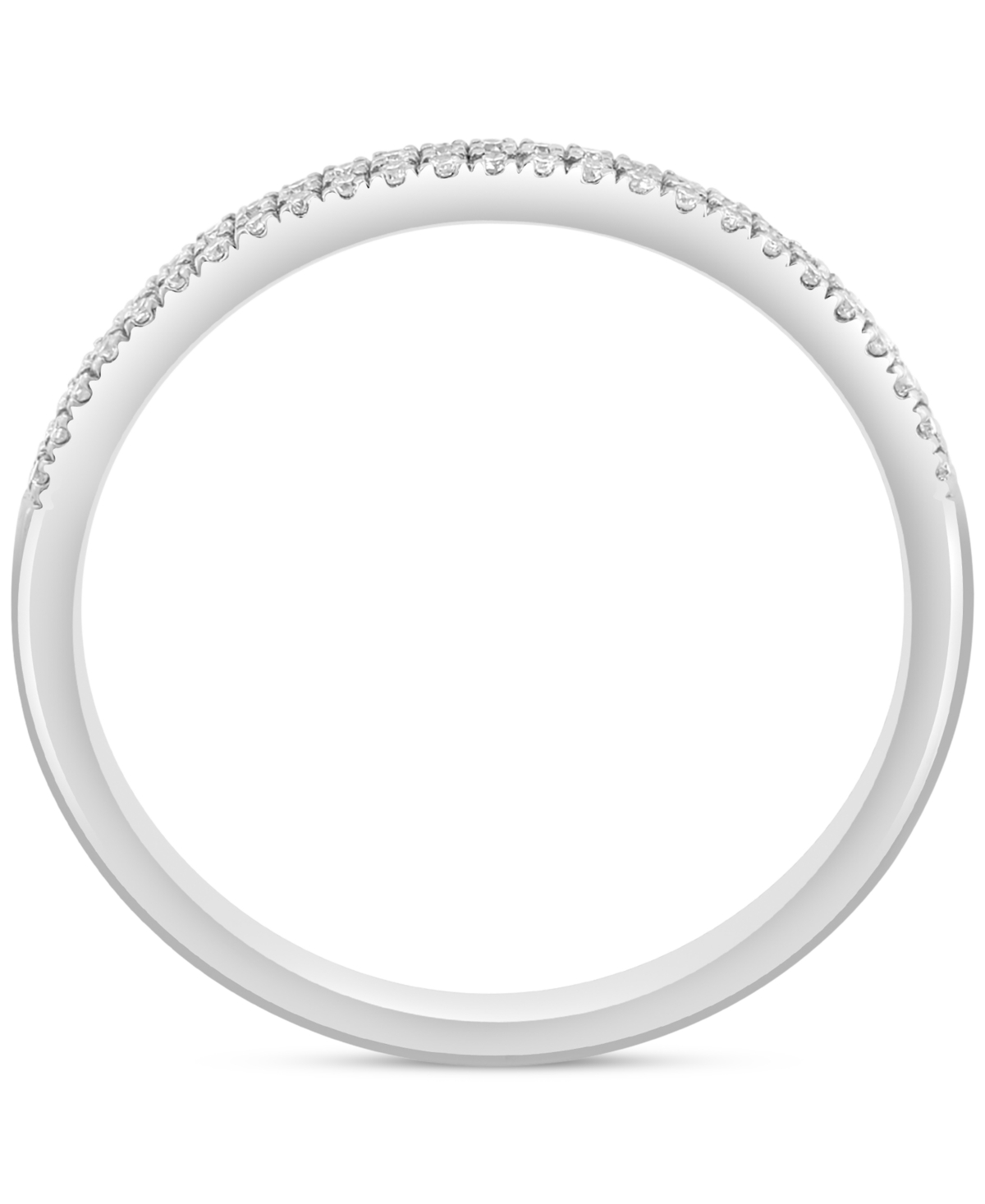 Effy Collection Effy Diamond Double Row Ring (1/6 Ct. T.w.) In Sterling Silver In Sterling Silver