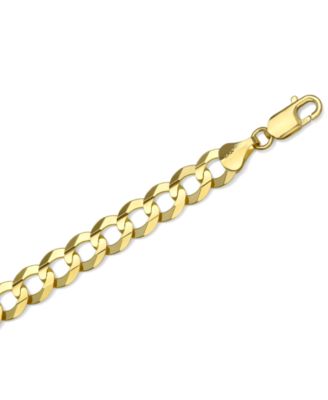 20" Curb Link Chain Necklace (10mm) in Solid 10k Gold