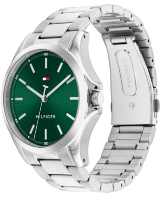 Men's Quartz Silver-Tone Stainless Steel Bracelet Watch 42mm