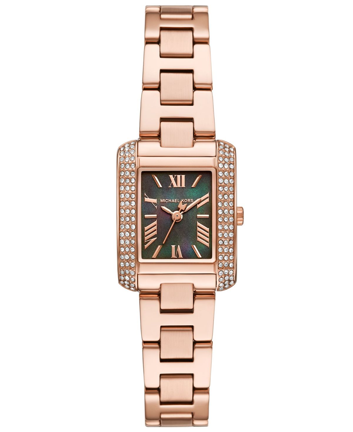 Женские часы Emery из нержавеющей стали с тремя стрелками из розового золота, 22 мм