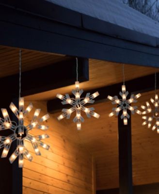 150 Count Snowflake Icicle Christmas Lights 8.5 ft Wire