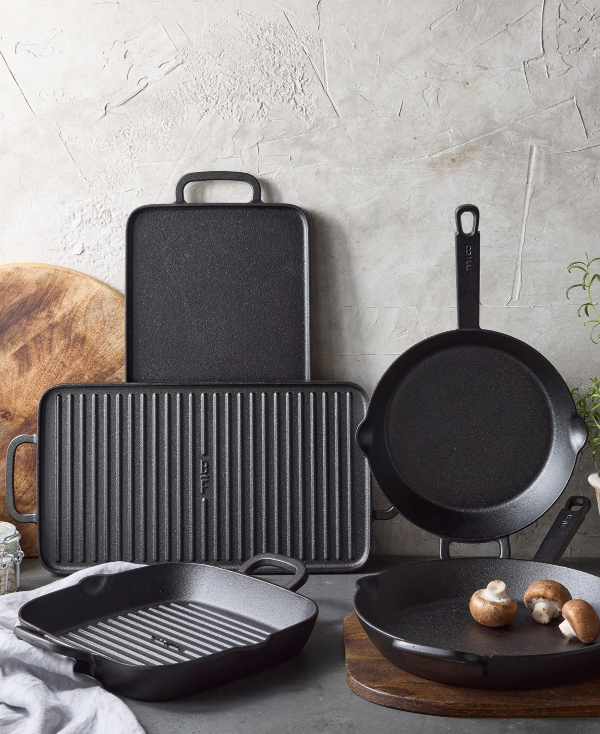 Greenpan X Bobby Flay Reversible Cast Iron 11" X 16.5" Grill Griddle In Black