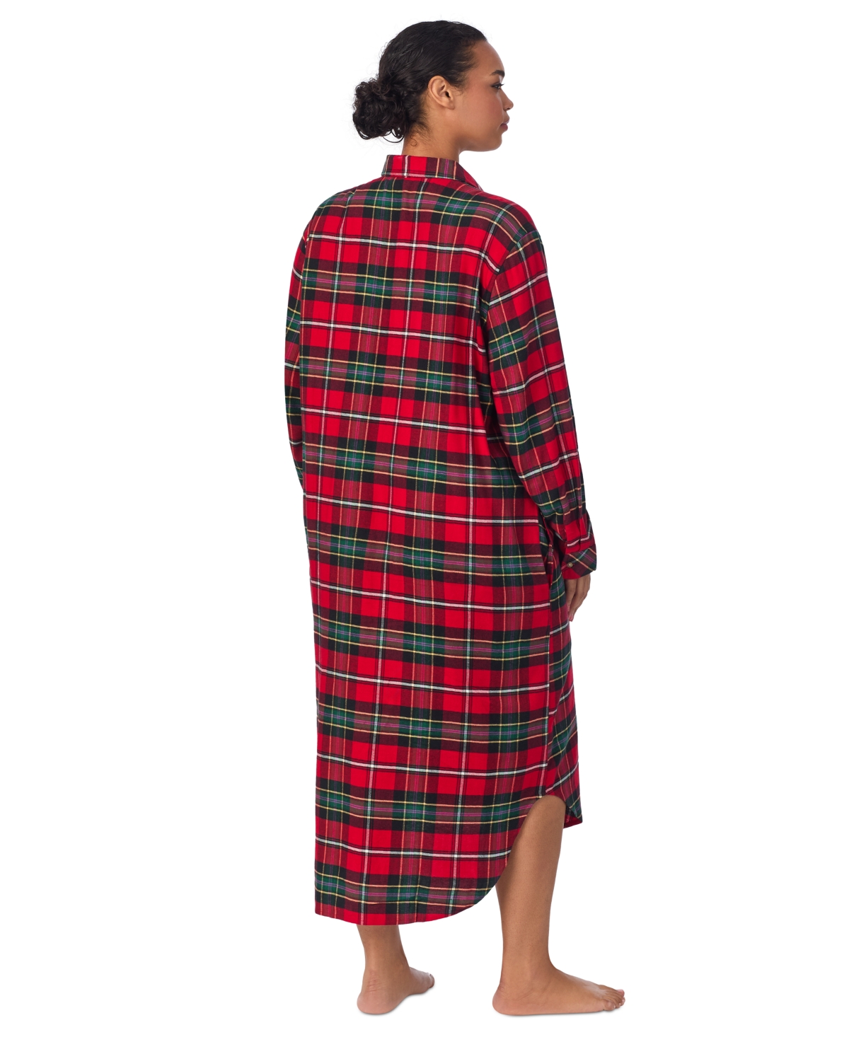 RALPH LAUREN PLUS SIZE HIS SHIRT PLAID SLEEPSHIRT