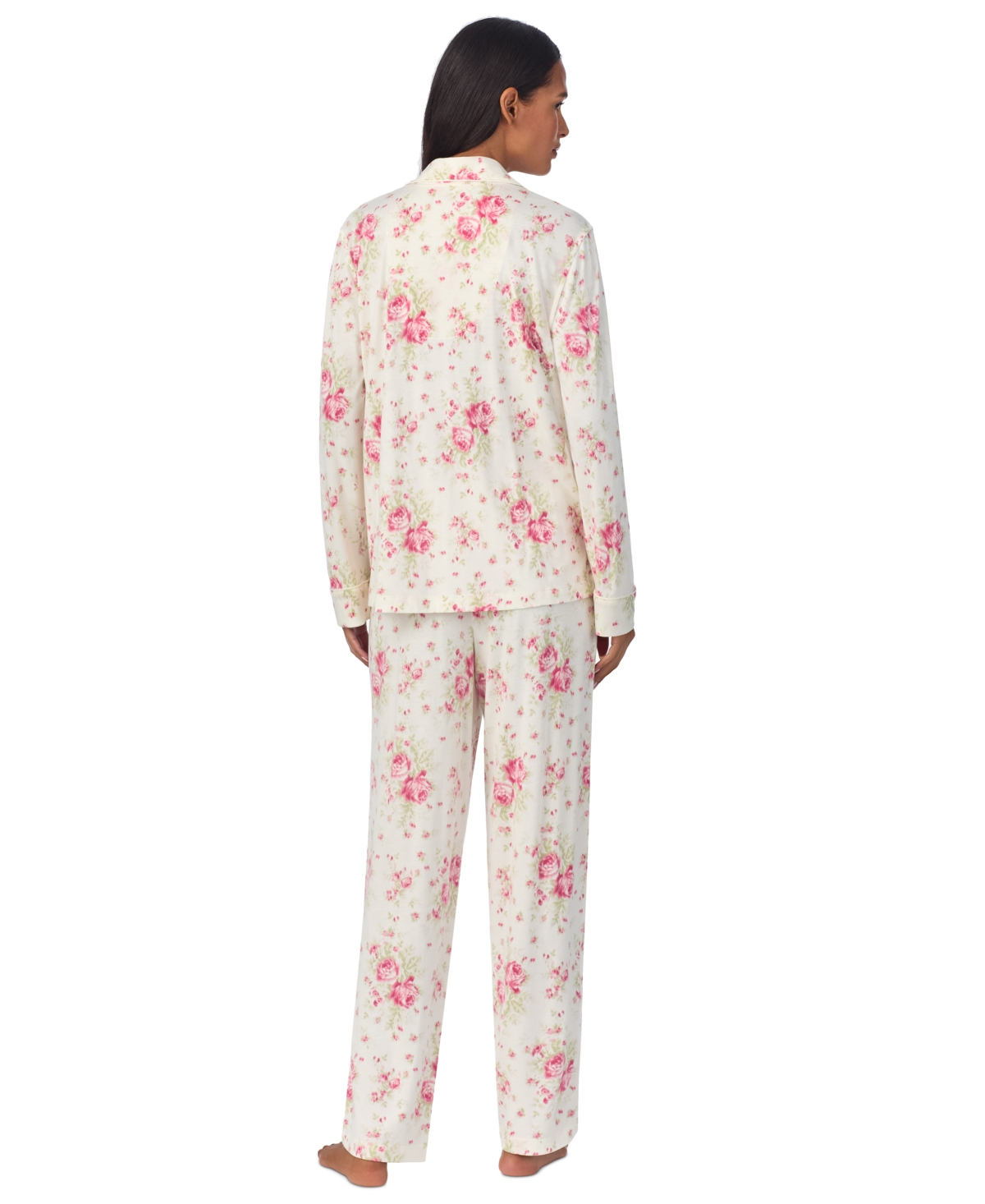 Lauren Ralph Lauren Women's Floral Satin Pajama Set