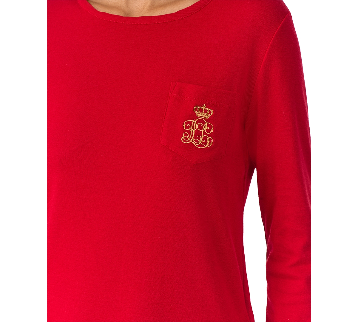 Lauren Ralph Lauren Women's Long-Sleeve Crewneck Pajama Set