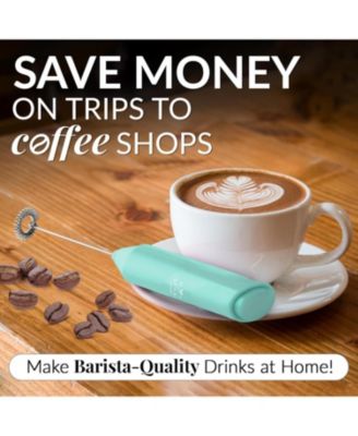 Powerful Handheld Mini FrothMate Milk Frother Stainless Steel - No Stand