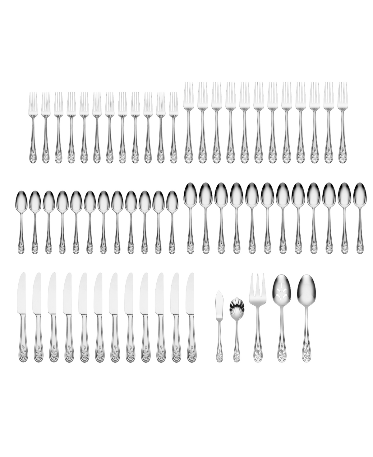 Lenox Holiday 2024 Edition 65 Pc. Flatware Set, Service For 12 With Serving Utensils In Metallic And Stainless