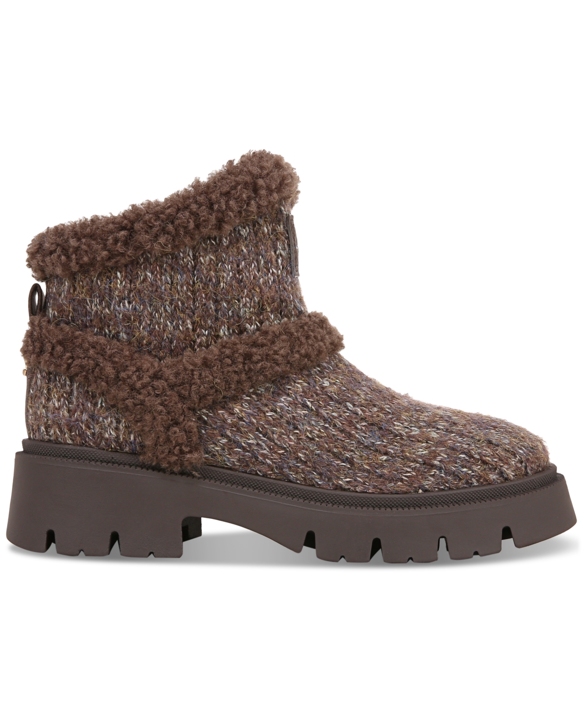 Circus Ny by Sam Edelman Clare Cozy Knit Lug-Sole Booties -Teddy Brown