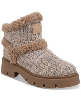 Circus NY by Sam Edelman Clare Cozy Knit Lug-Sole Booties - Macy's