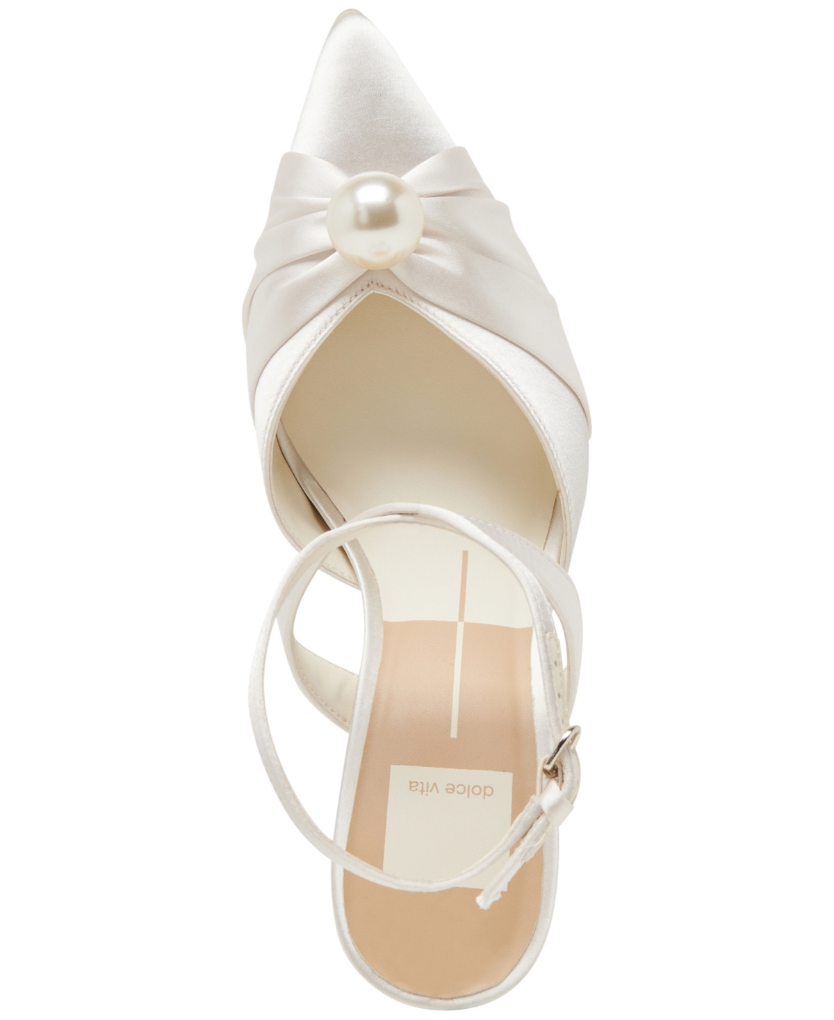 Dolce Vita Kaysey Ankle Strap Pump In Vanilla Satin