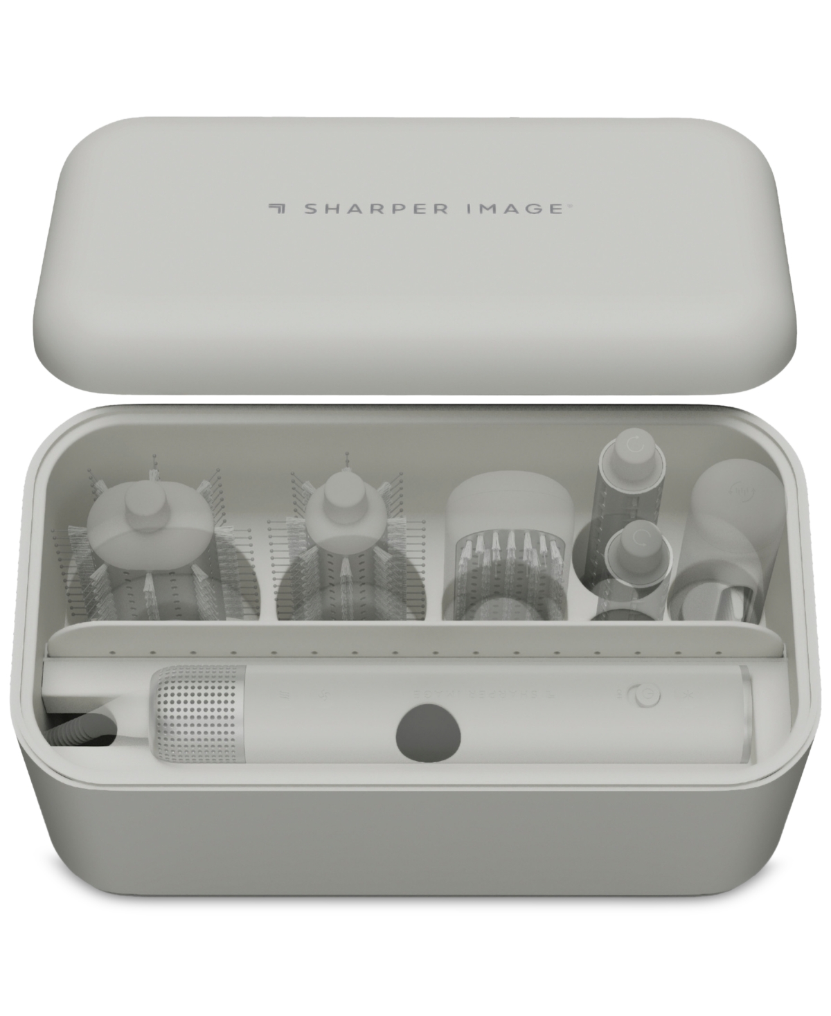 Sharper Image Revel Hair Styler Storage Case In Light,pastel Grey