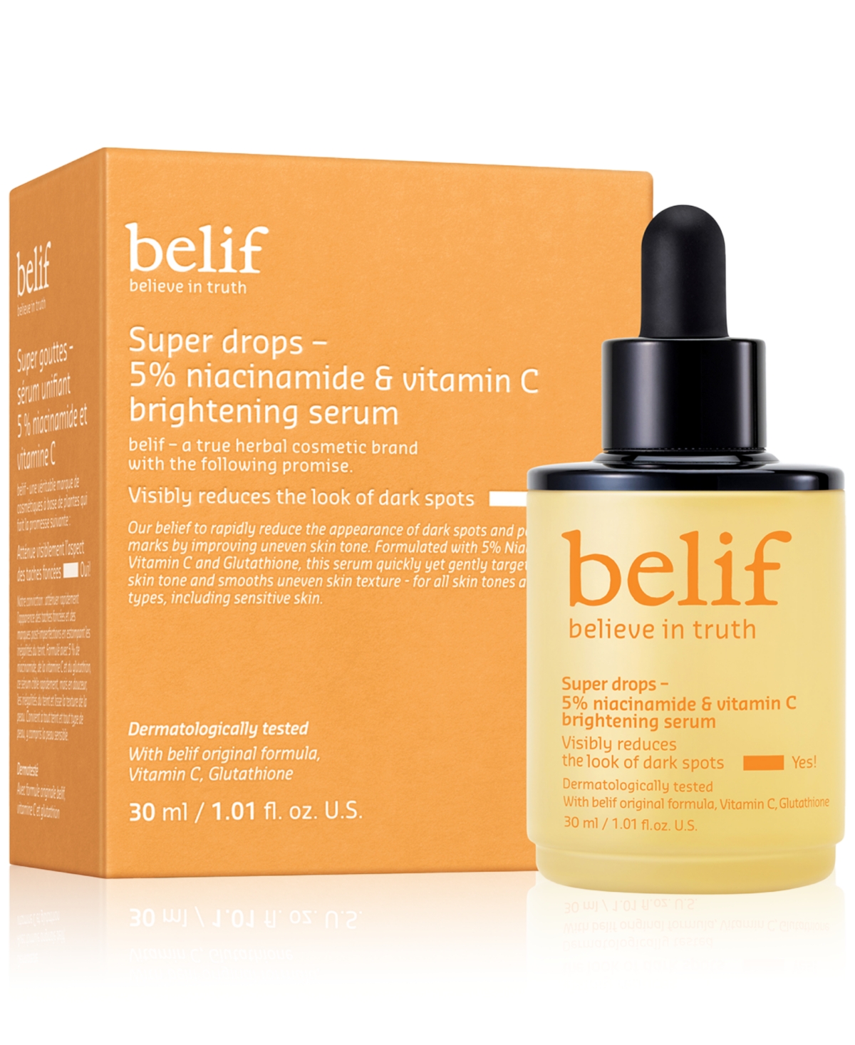 Super Drops 5% Niacinamide & Vitamin C Brightening Serum, 1.01 oz.