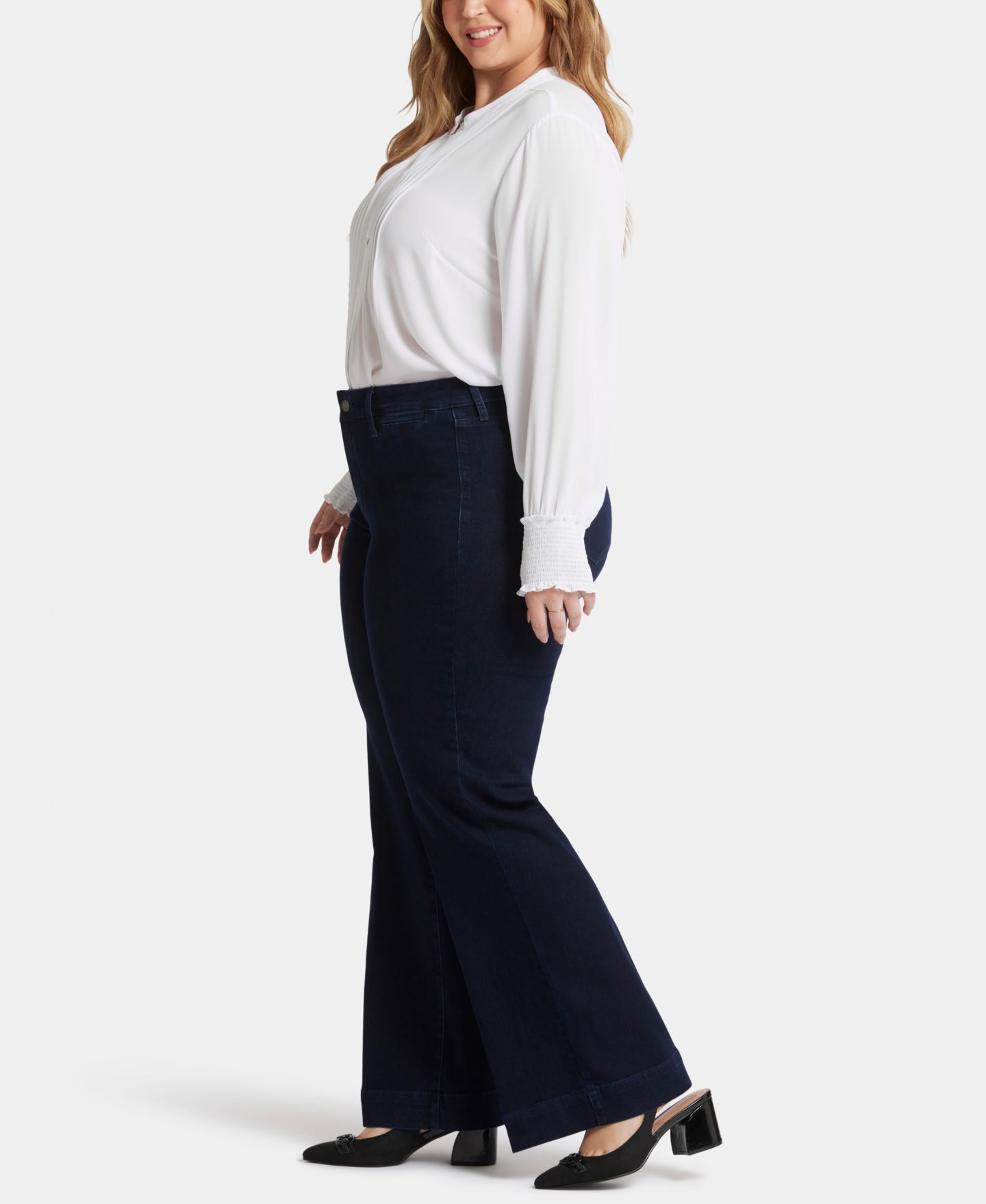 Женские джинсы NYDJ Plus Size Teresa Trouser, цвет: Dark Enzyme — фото 3