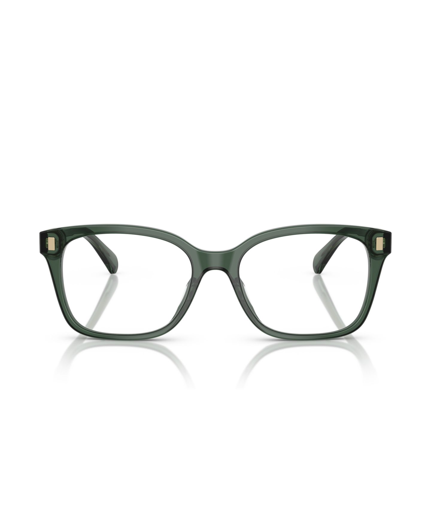 Женские очки Ralph by Ralph Lauren Ralph Woman Rectangle Plastic RA7174U Eyeglasses, цвет: Блестящий чёрный — фото 7
