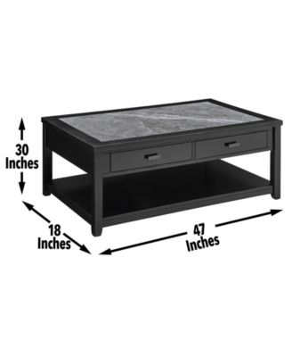 Garvine 47" Wood Cocktail Table