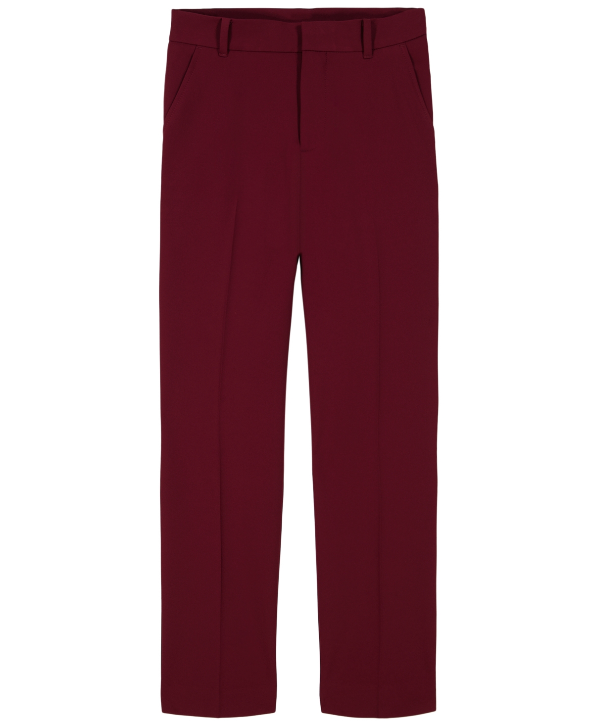 Tommy Hilfiger Big Boys Th Flex Machine Washable Stretch Performance Dress Pants In Red