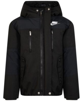 Nike - Little Boys Outdoor Woven Hooded Colorblocked Jacket