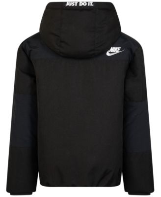 Little Boys Outdoor Woven Hooded Colorblocked Jacket