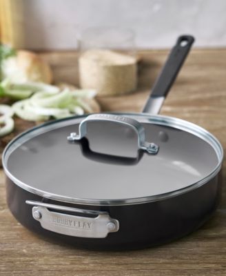 X Bobby Flay Professional Grade Ceramic Nonstick 4.5-Quart Saut&eacute; Pan with Lid