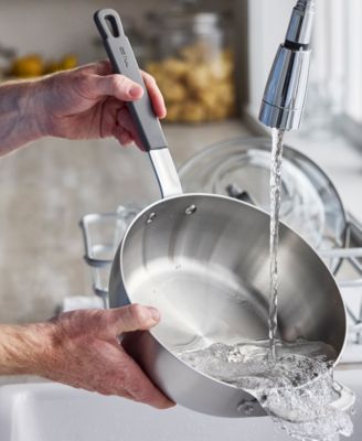 X Bobby Flay Stainless Steel 3.57-Quart Chef’s Pan with Lid