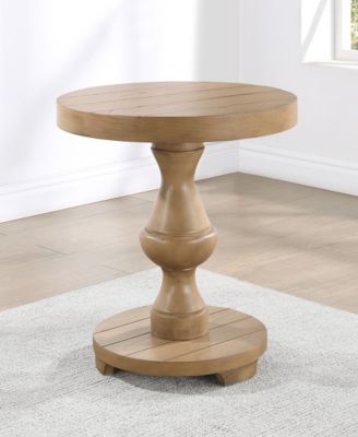 Dory 22" Wood Round End Table