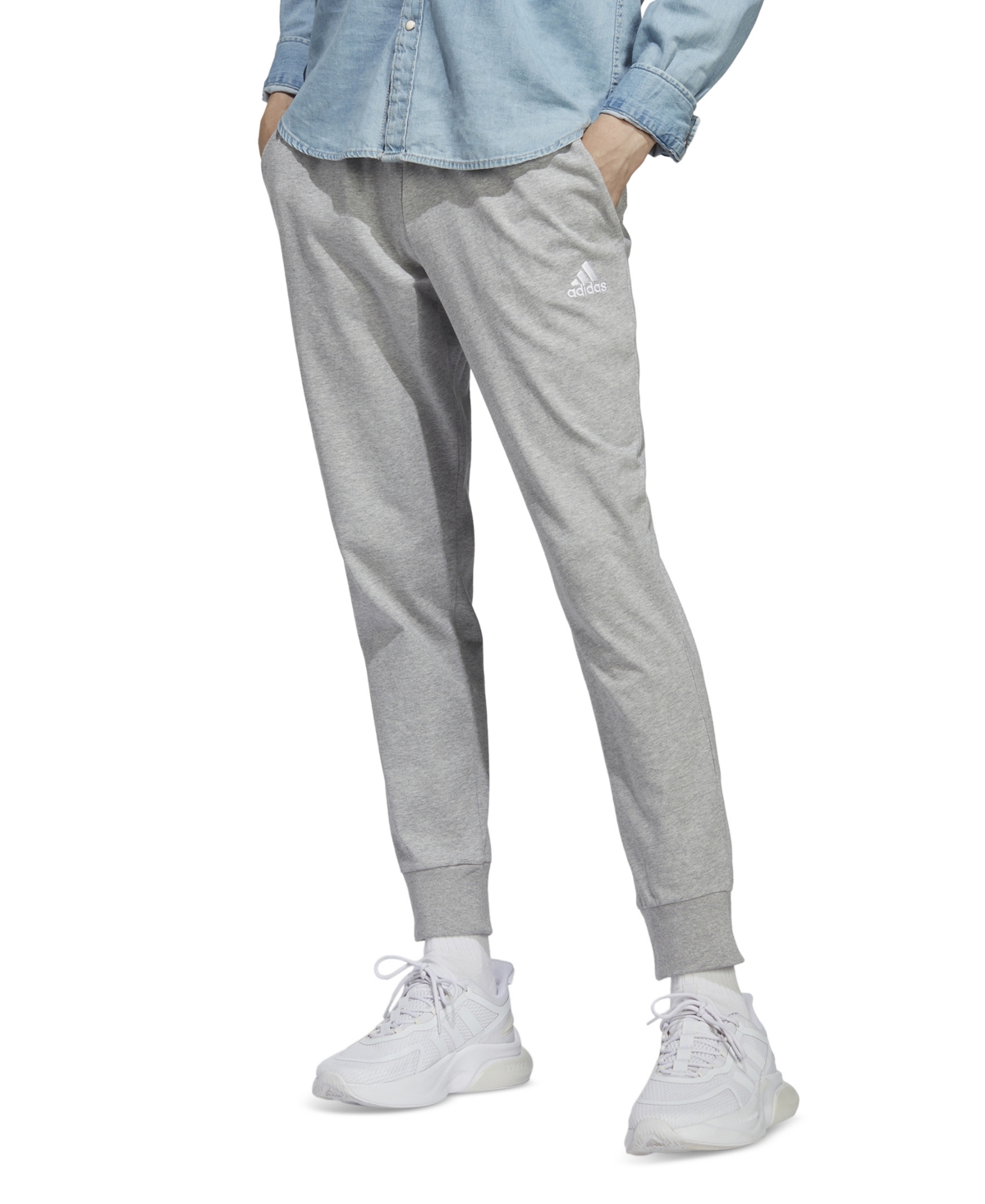 Men's Quick-drying Fitted-cuff Logo Pants In Mgh