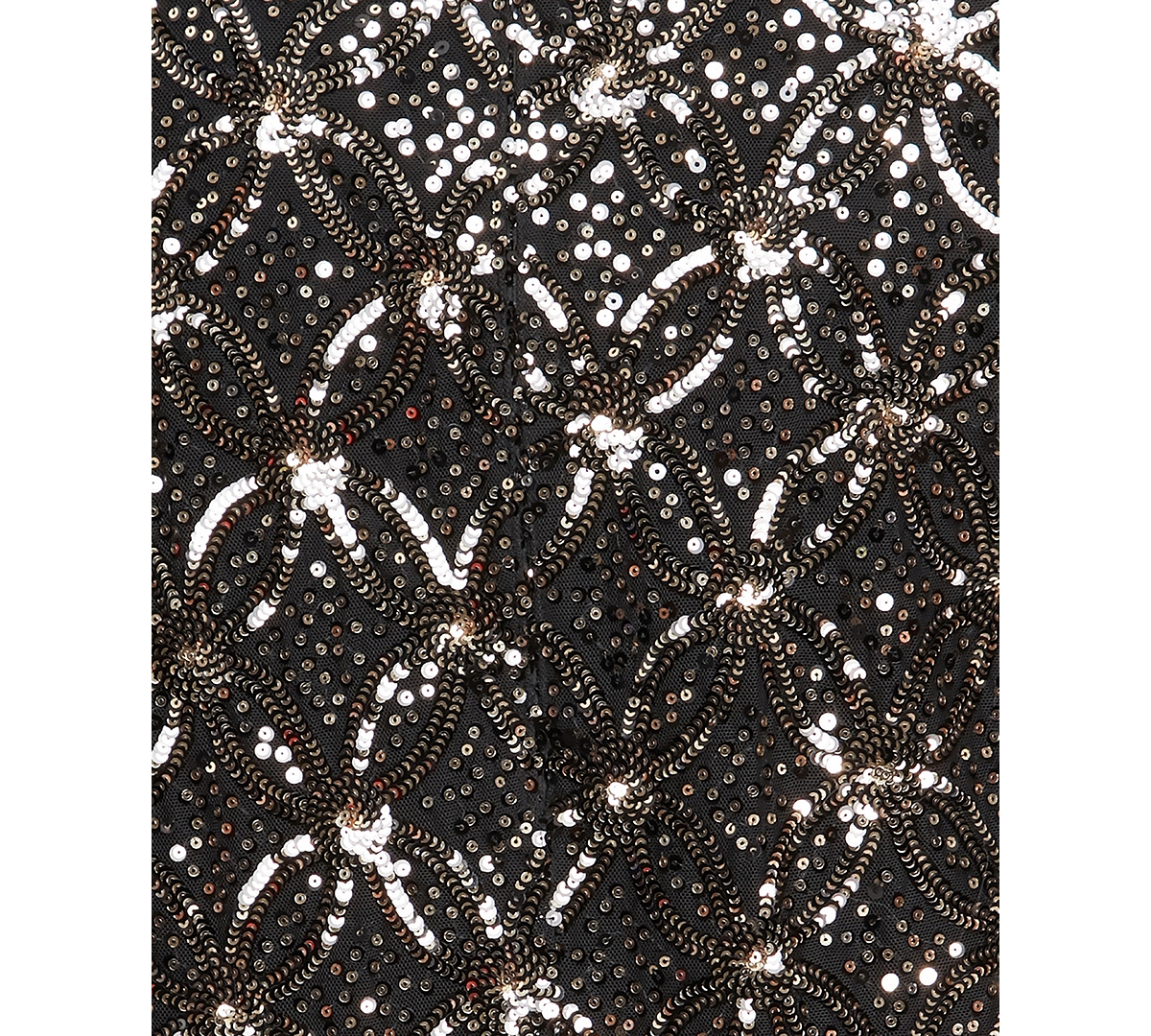 Alex Evenings Petite Sequinned Flyaway 3/4-Sleeve Top