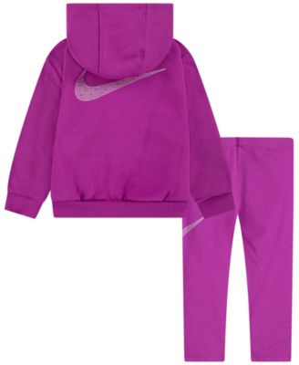 Toddler Girls Shine Full-Zip Hoodie & Leggings, 2 Piece Set	