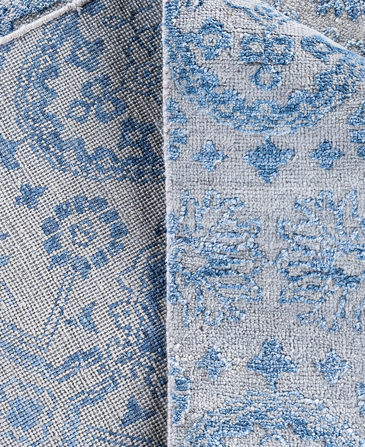 Adorn Hand Woven Rugs Indian Ooak M7119 9'x12'4'' Area Rug In Blue