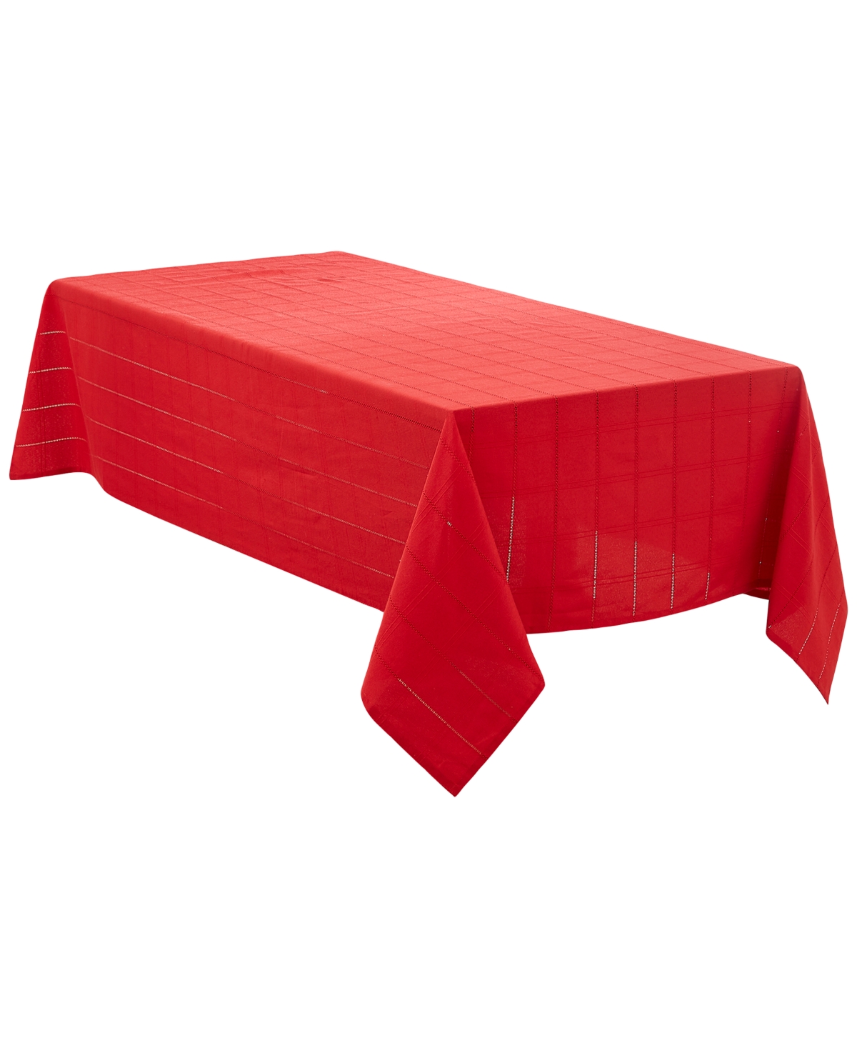 Izod Chadwick Tablecloth 60" X 120" In Red