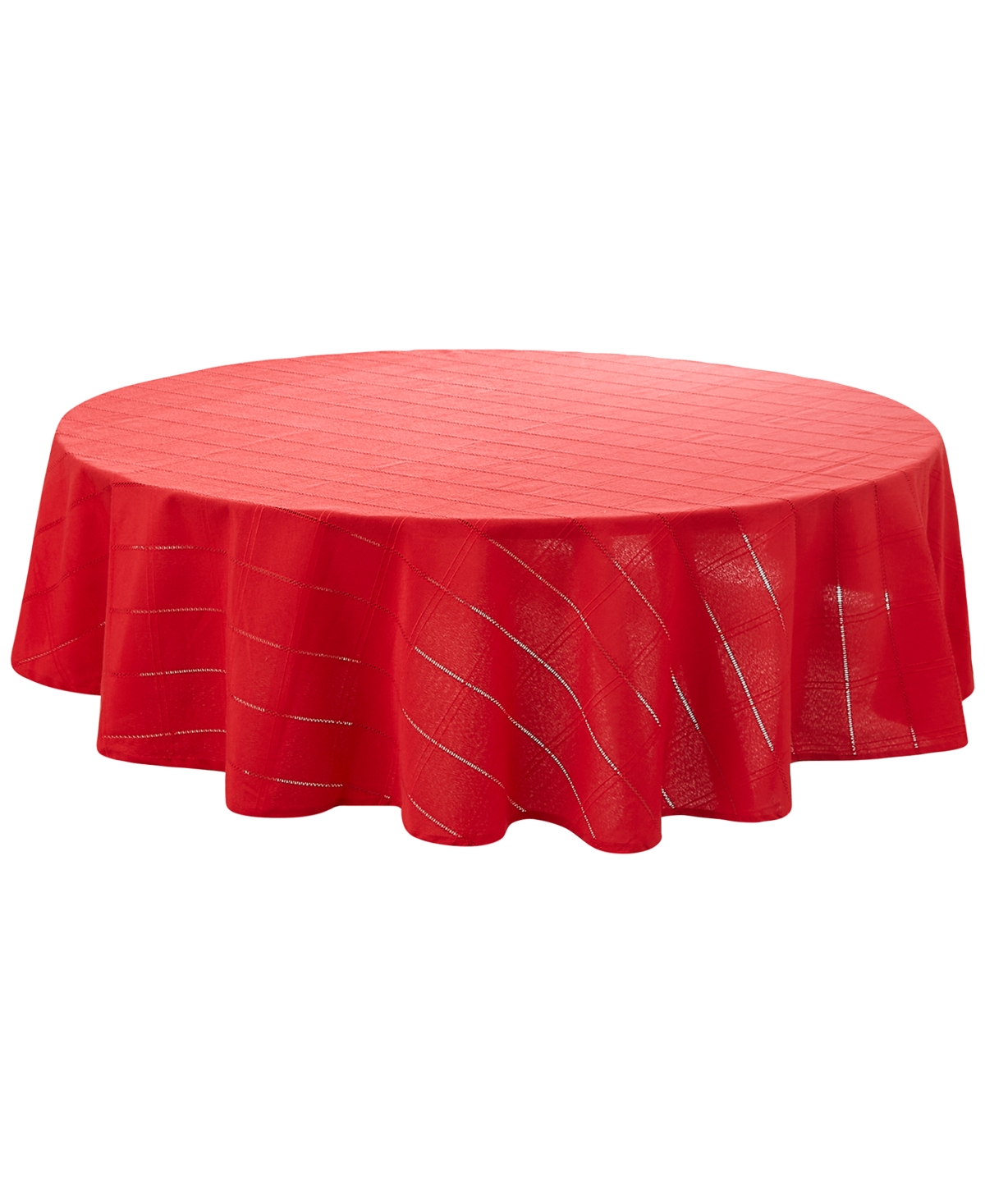 Izod Chadwick Tablecloth 70" Round In Red
