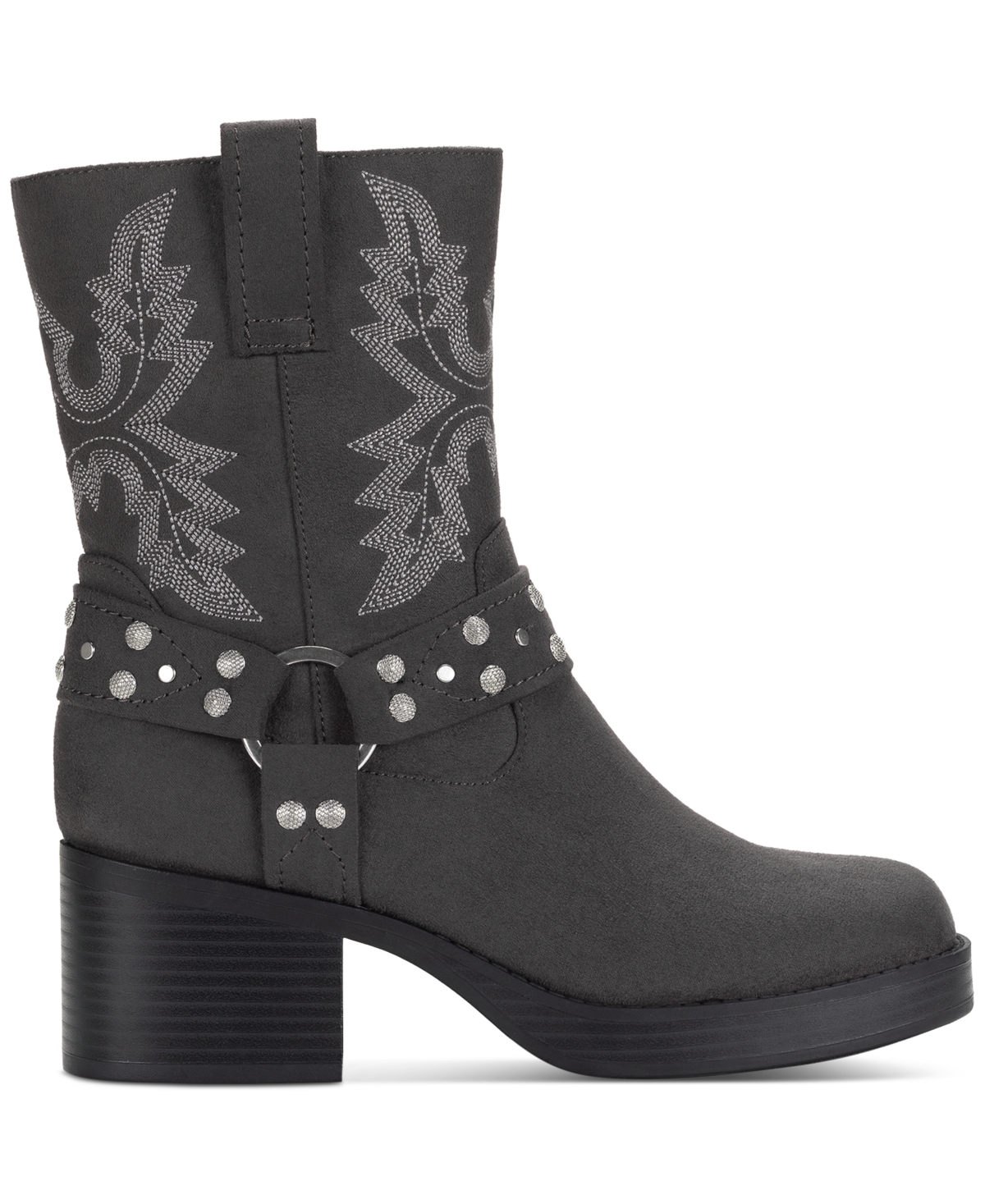 SUN + STONE WOMEN'S NORAHH MOTO MIDSHAFT BOOTIES, CREATED FOR MACY'S 