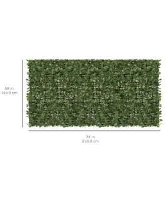 Artificial Faux Ivy Hedge Privacy Fence Screen for Outdoor Decor, Garden, Yard