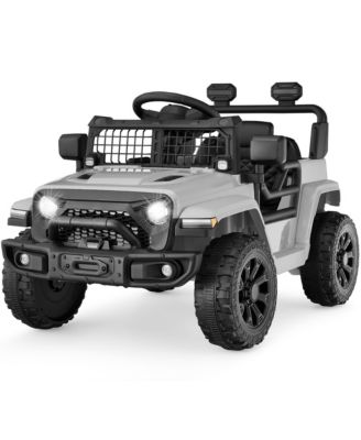 6V Kids Ride-On Truck Car w/ Parent Remote Control, 4-Wheel Suspension, LED Lights