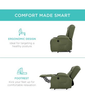  Standard Size  Faux Leather  Power Lift, Massage, Heat, USB Port, Cupholders  Recliner Chair