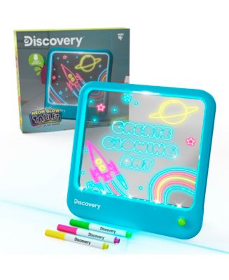 discovery kids neon glow tablet light-up art board