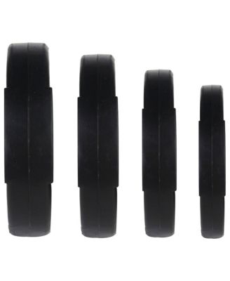 Standard 10 Pound Coded Olympic Weight Plate, Black (Set of 2)