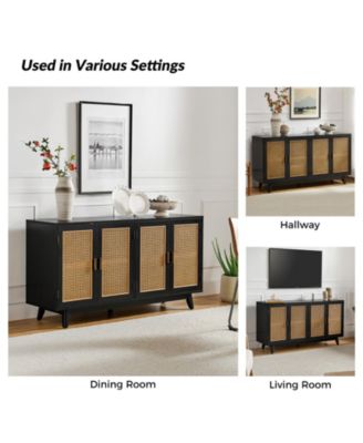 Byblis Rattan TV Stand for TVs up to 65"