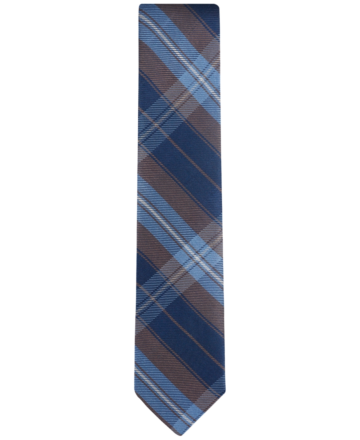 Tommy Hilfiger Men's James Plaid Tie -brown