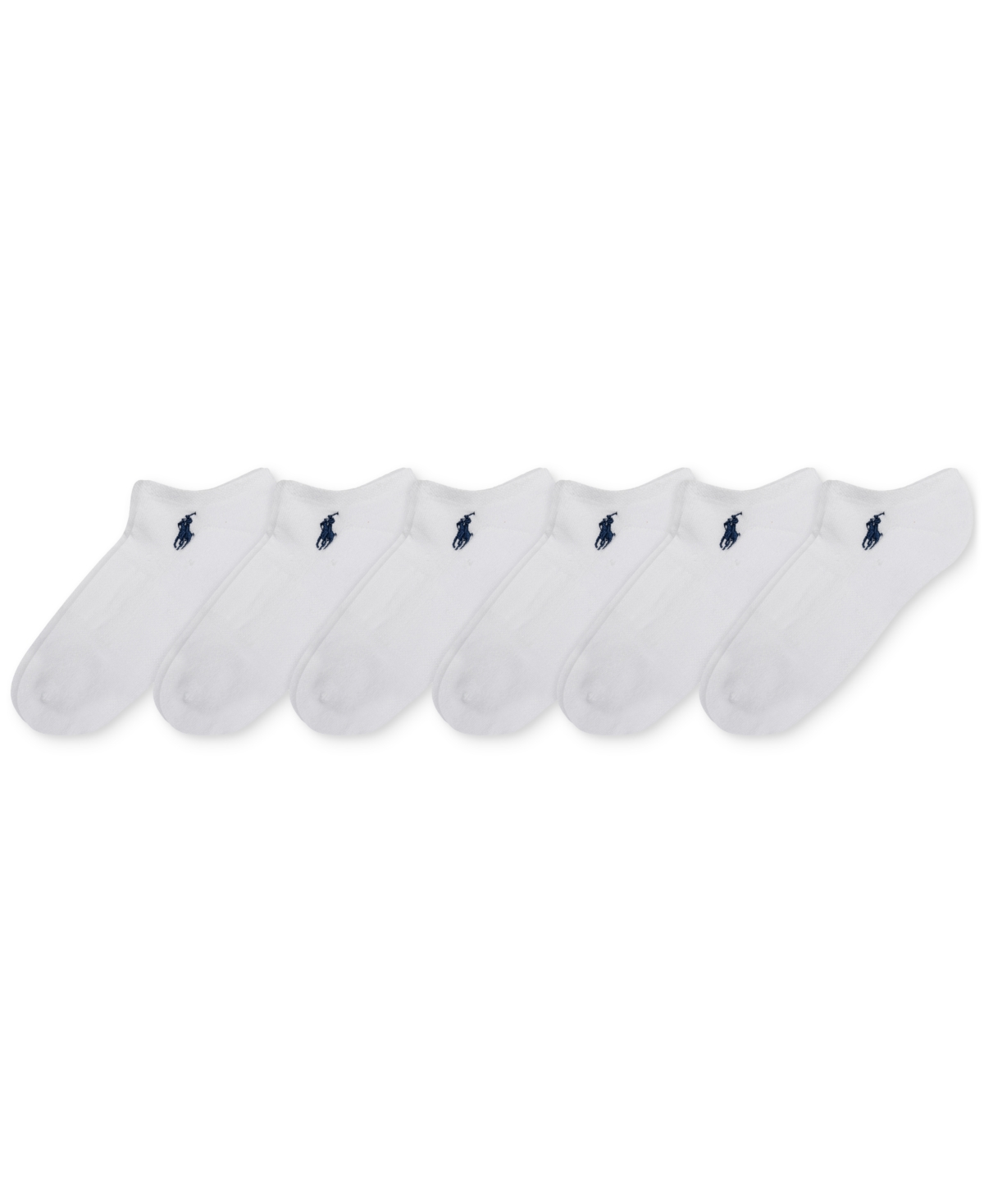 Polo Ralph Lauren Women's 6-Pk. Flat Knit Low-Cut Socks