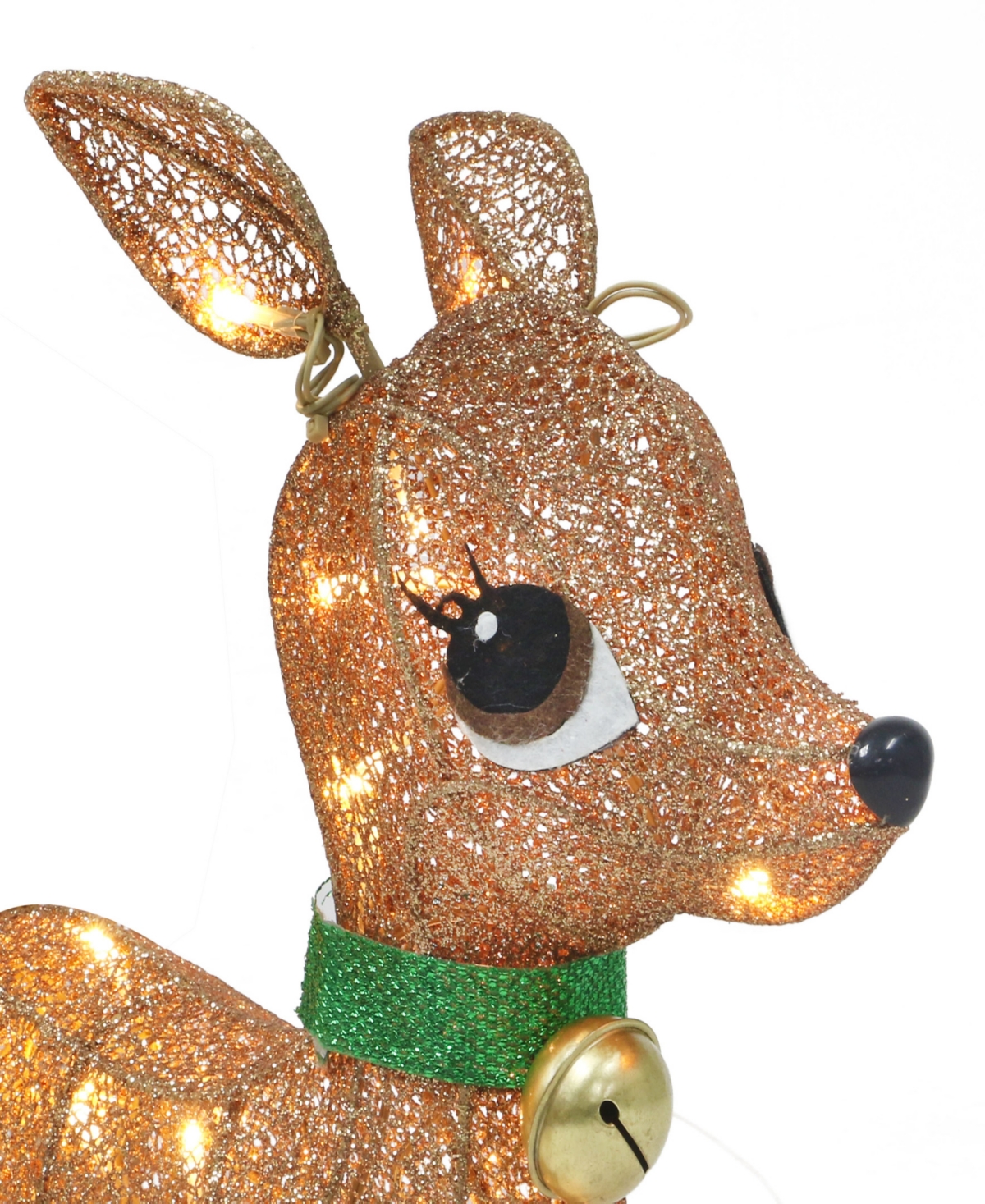 Puleo 18" Lighted Outdoor Wire Frame Deer Set, 3 Piece In Assorted