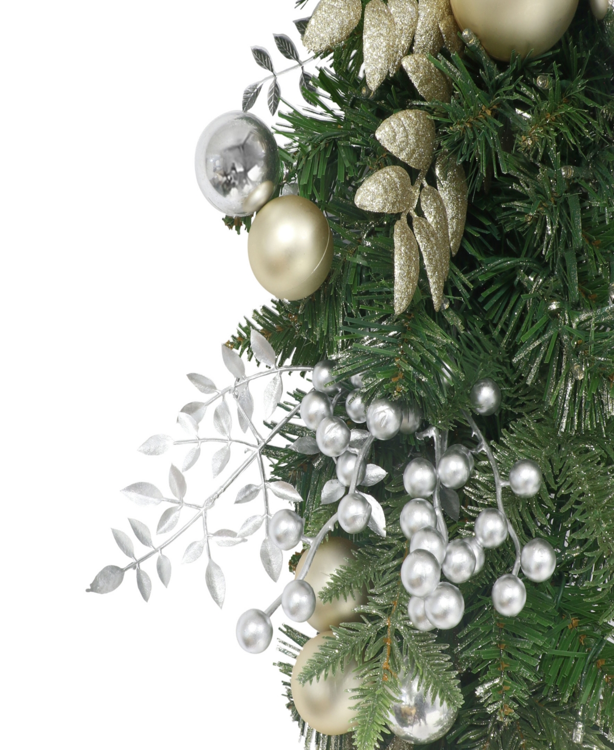 Puleo 6' X 10" Battery-operated Pre-lit Decorated Artificial Garland In Green