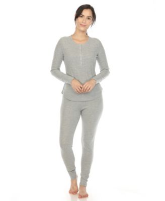 Women's Waffle Pajama Set