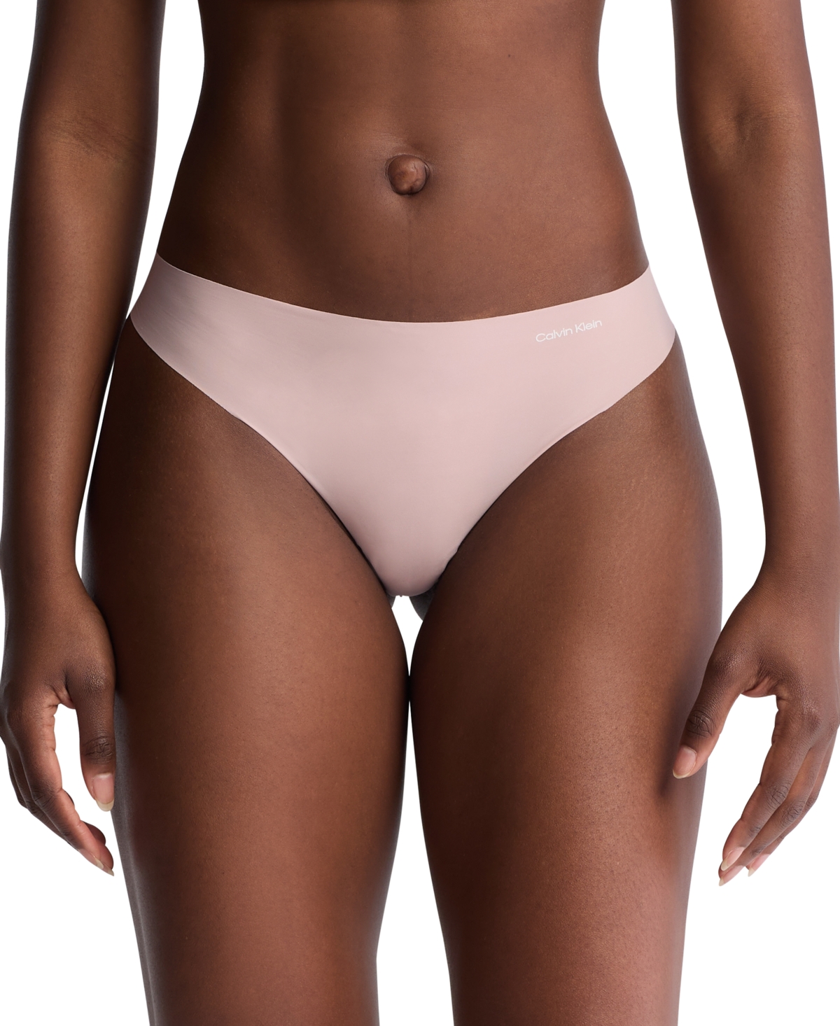 Shop Calvin Klein Women's Invisibles 3-pack Thong Underwear Qd3558 In Subdued,subdued,subdued