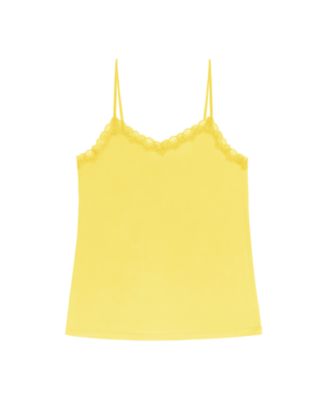 Women's Soft Silk Lace-Trim Camisole