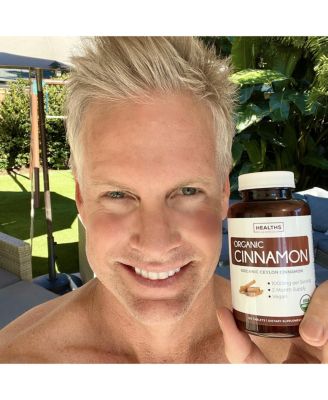 Organic Ceylon Cinnamon Tablets, Cinnamon Supplements for Energy, Heart, and Metabolism Support, Healths Harmony, 120ct