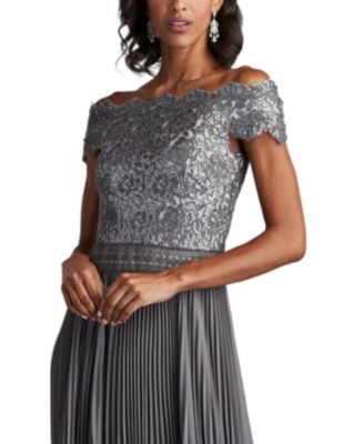 Women's Bode Sequin Embroidered Lace and Tulle Gown