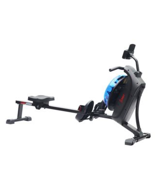 Hydro + Dual Resistance Smart Magnetic Water Rowing Machine, Blue