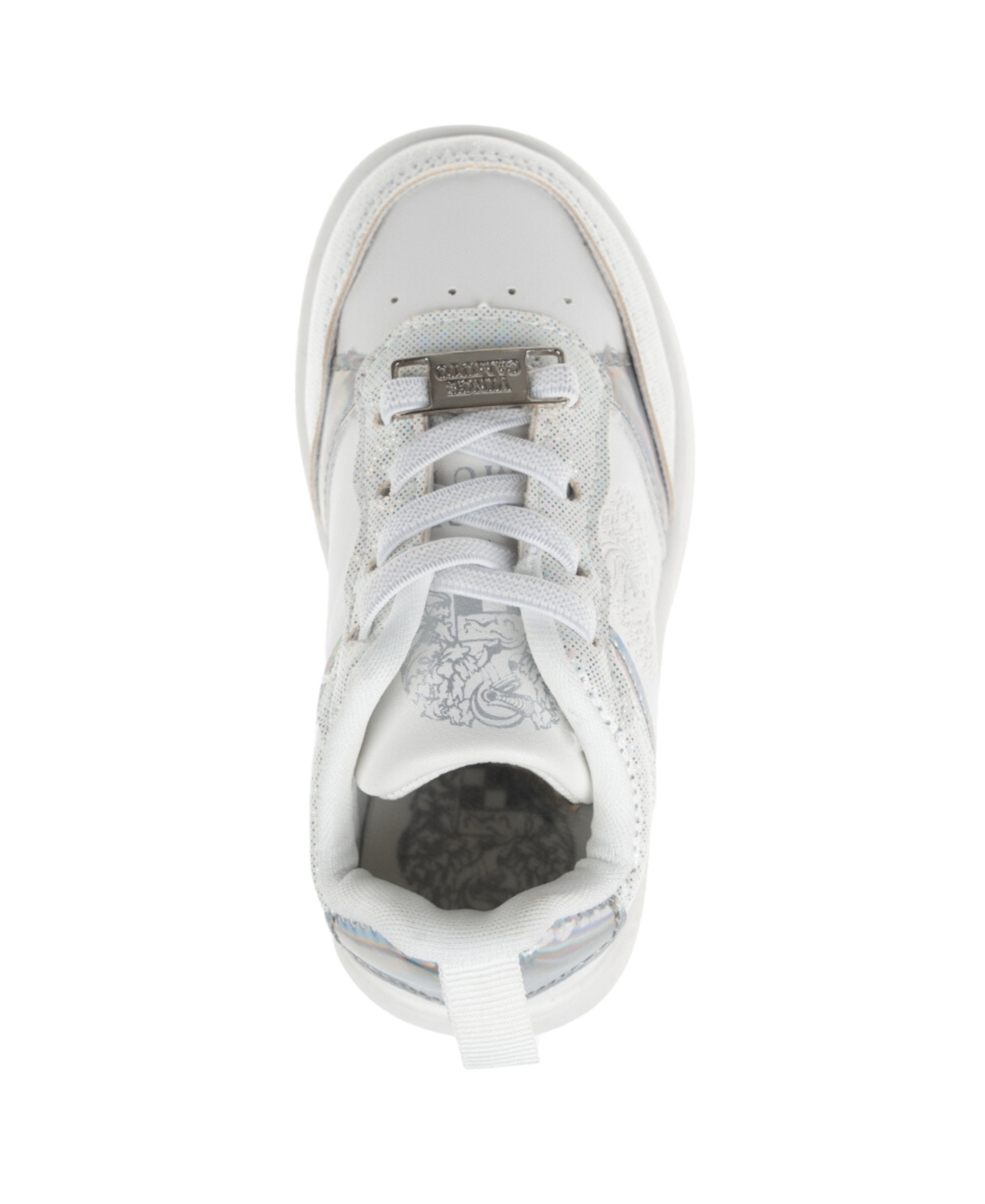 Vince Camuto Toddler Girls Court Elastic Laces Shimmer Sneaker